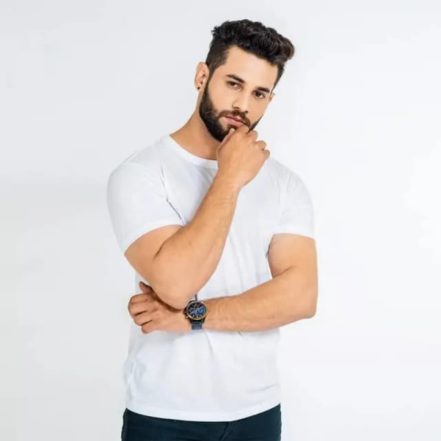 White Double Stitching Expert Quality T-Shirt For Men