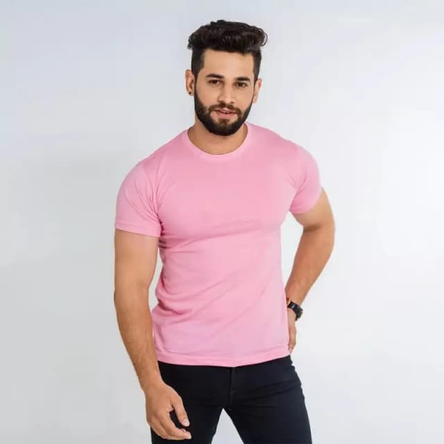 Pink Premium Quality T-Shirt For Men