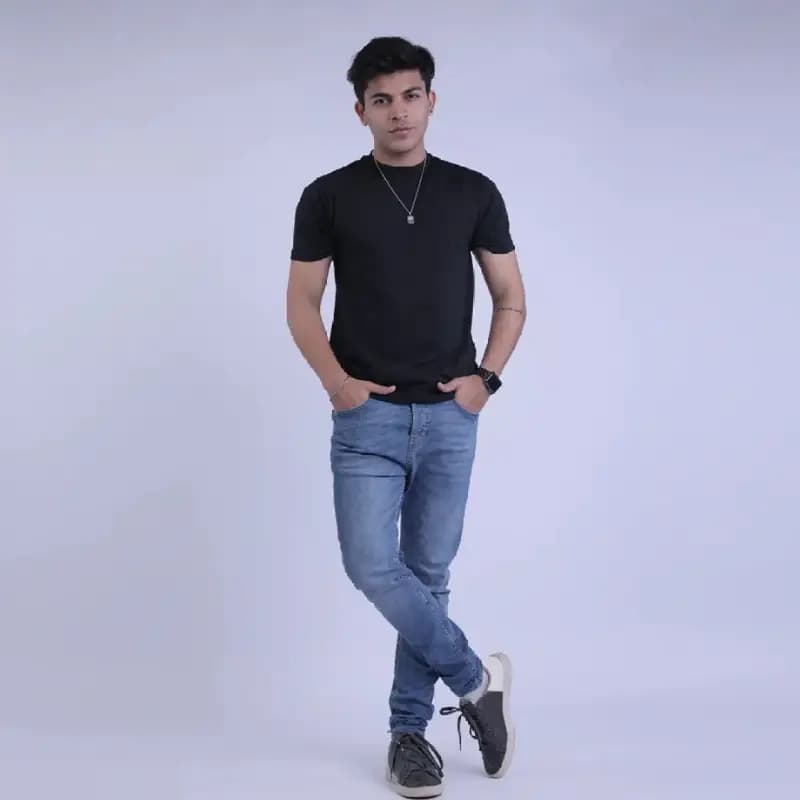 Basic T-Shirt For Men Black
