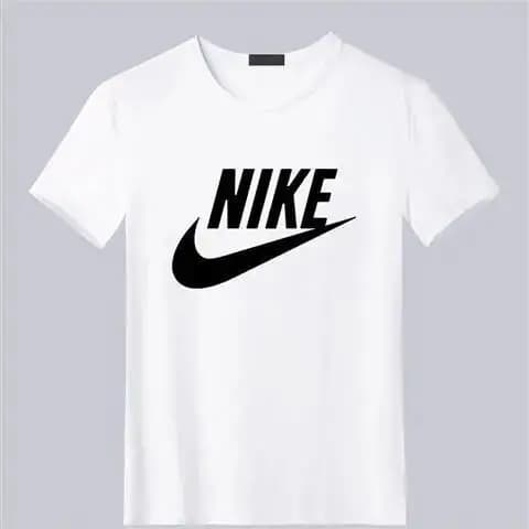 NIKE Printed White Premium Quality T-Shirt For Men