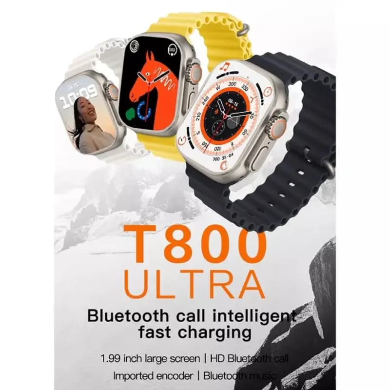 T800 Ultra Smart Watch Series 8 - Bluetooth Call Music Remote Photo Dialing Message Reminder