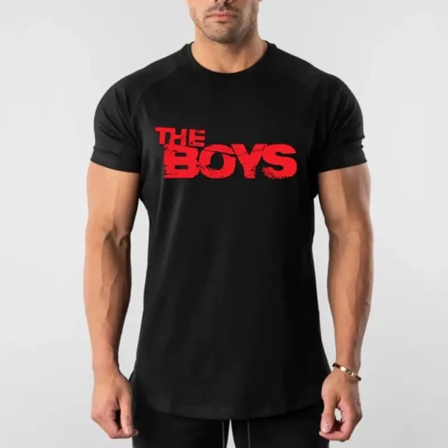 Black Premium Quality The Boys Printed T-Shirt For Men