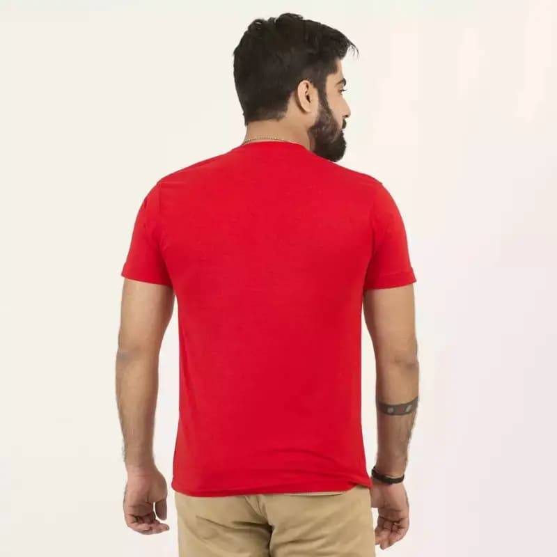 Red Basic T-Shirt For Men