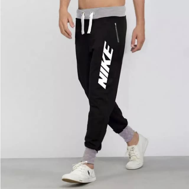 Black Adidas Summer Stylish Different Printed Trouser For Men
