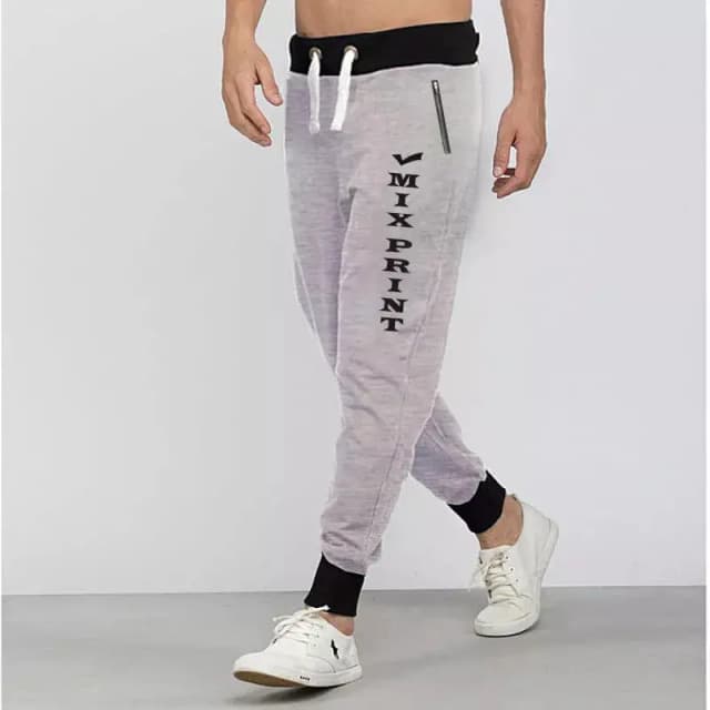Grey Summer Stylish Different Printed Trouser For Men