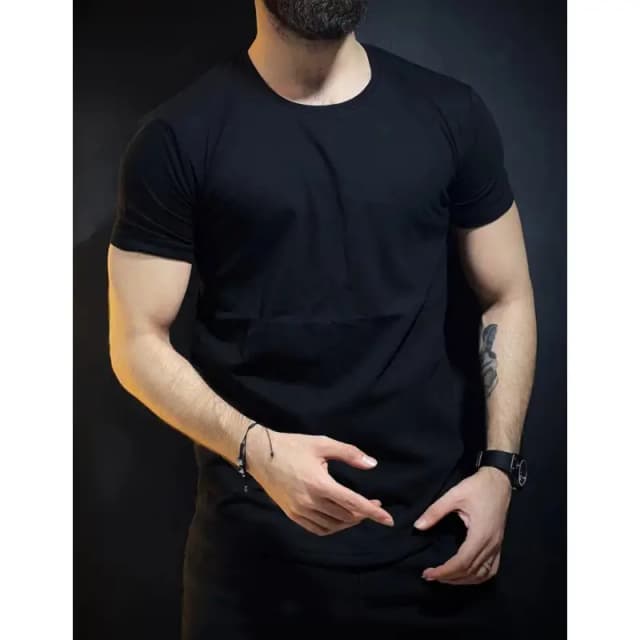 Men's Plain T-Shirt Black