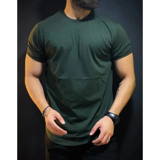 Men's Plain T-Shirt Green