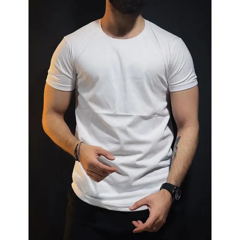 Men's Plain T-Shirt White