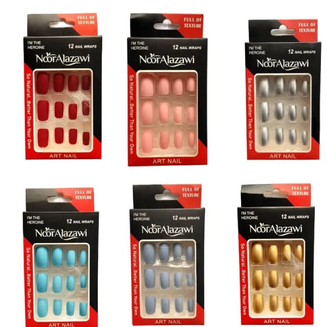 Stick On Artificial Nails Pack Of 6