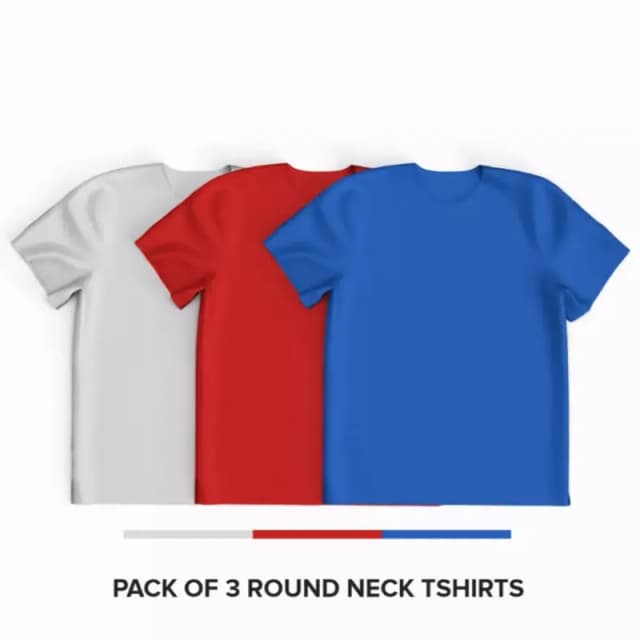 Pack Of 3 Sports Polyester T-Shirt For Men