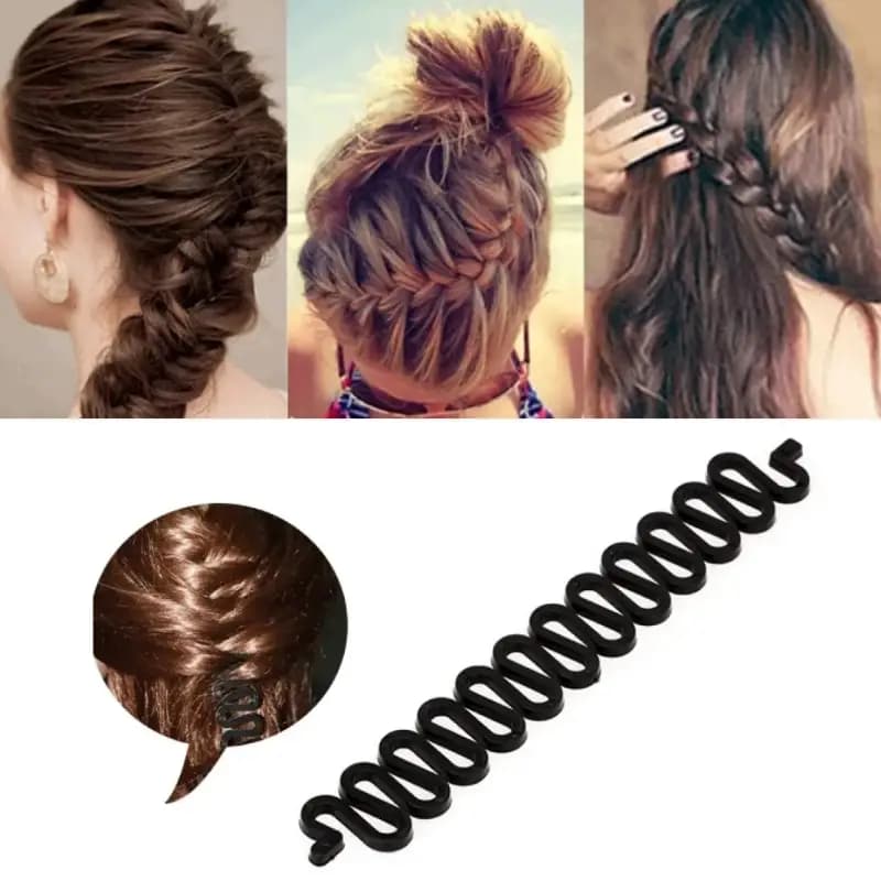 6 Pcs/Set New Hairstyle Braiding Tools Pull- Hair Dispenser Disk Hair Combs Fashion Hair Accessories