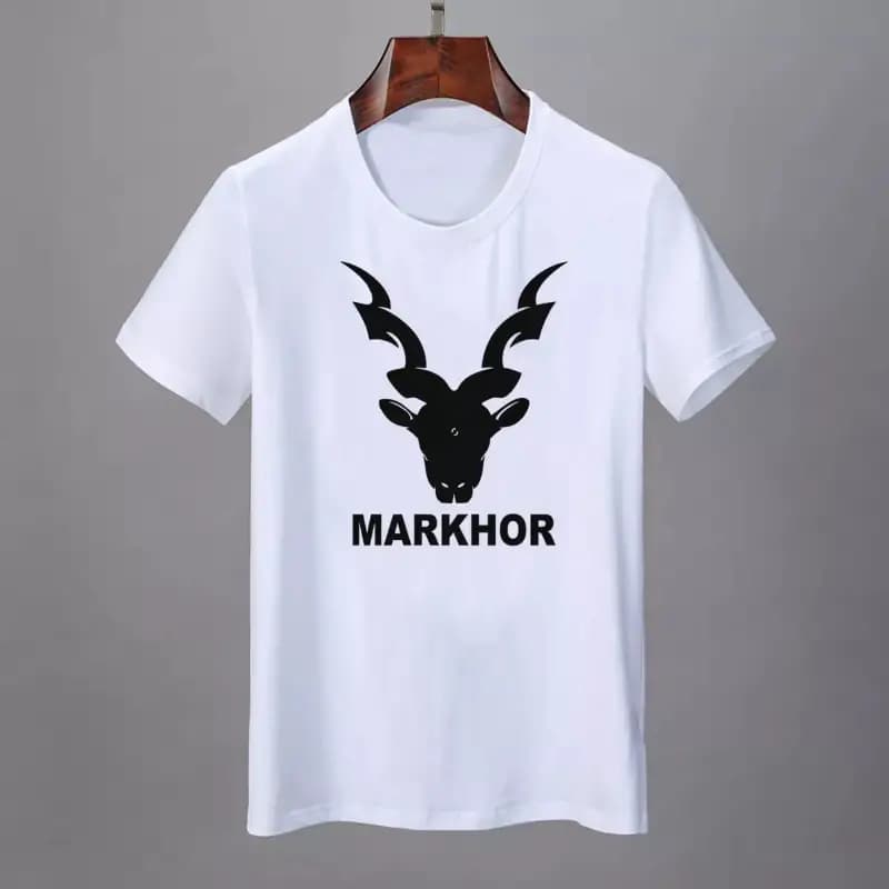 White Markhor Printed Permium Quality T-Shirt For Men