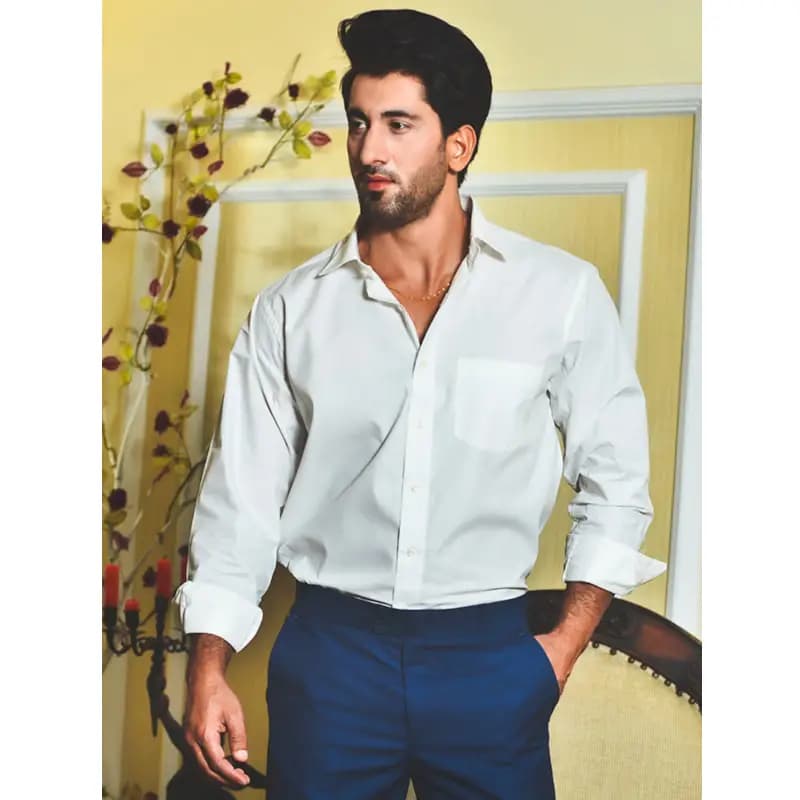 Formal Dress Shirts for Men Premium OFF White