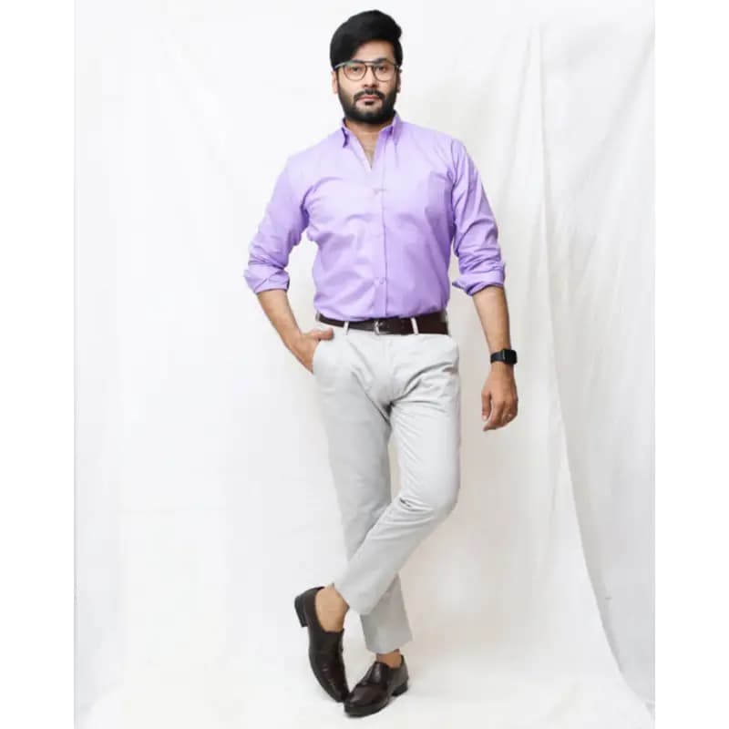 Formal Dress Shirts for Men Premium Parple
