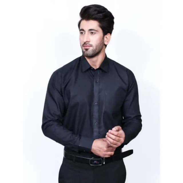Formal Dress Shirts for Men Premium Black