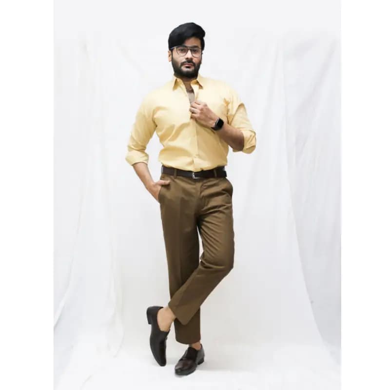 Formal Dress Shirts for Men Premium Fawn