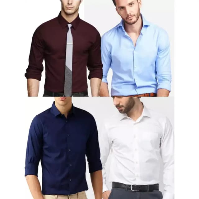 Pack Of 4 Formal Dress Shirts for Men Premium Quality