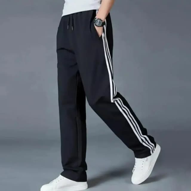 Black Trousers For Men Summer Season Sport Gym Trouser