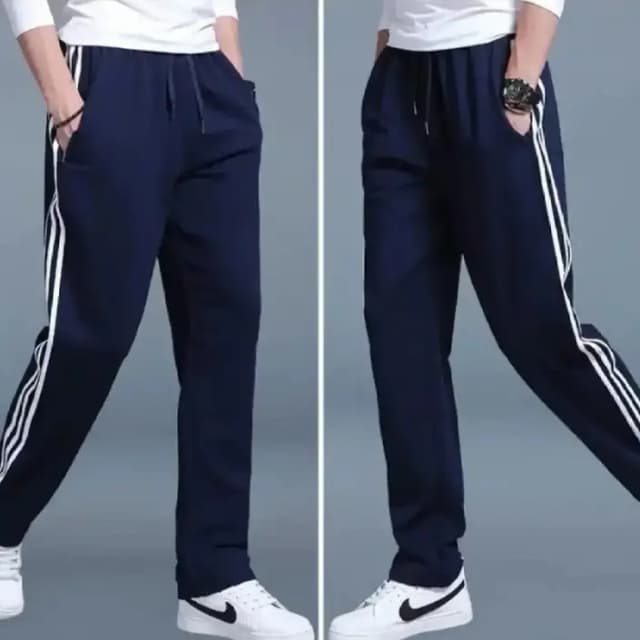 Navy Blue Trousers For Men Summer Season Sport Gym Trouser