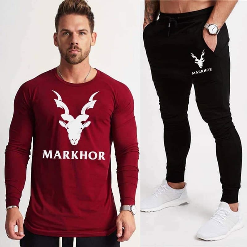 Maroon Full Sleeves Tracksuit For Men