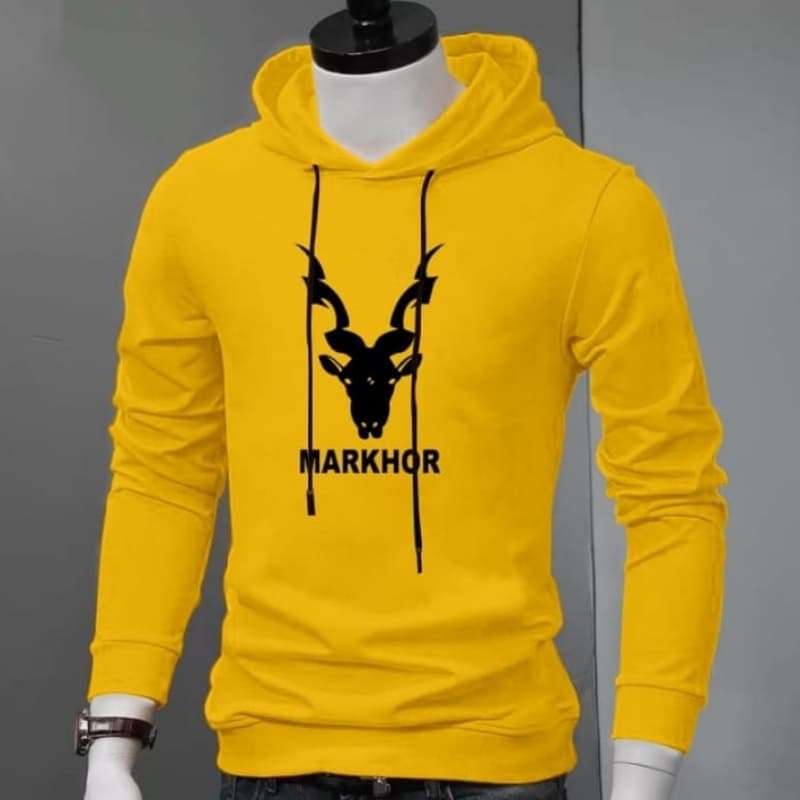 Yellow Markhor Hoodie For Men